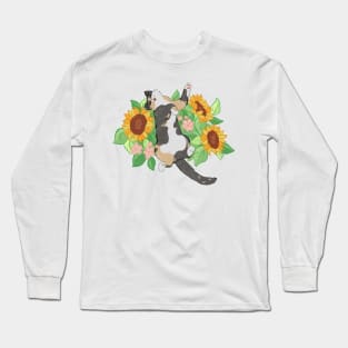 Sunflower Kitty Long Sleeve T-Shirt